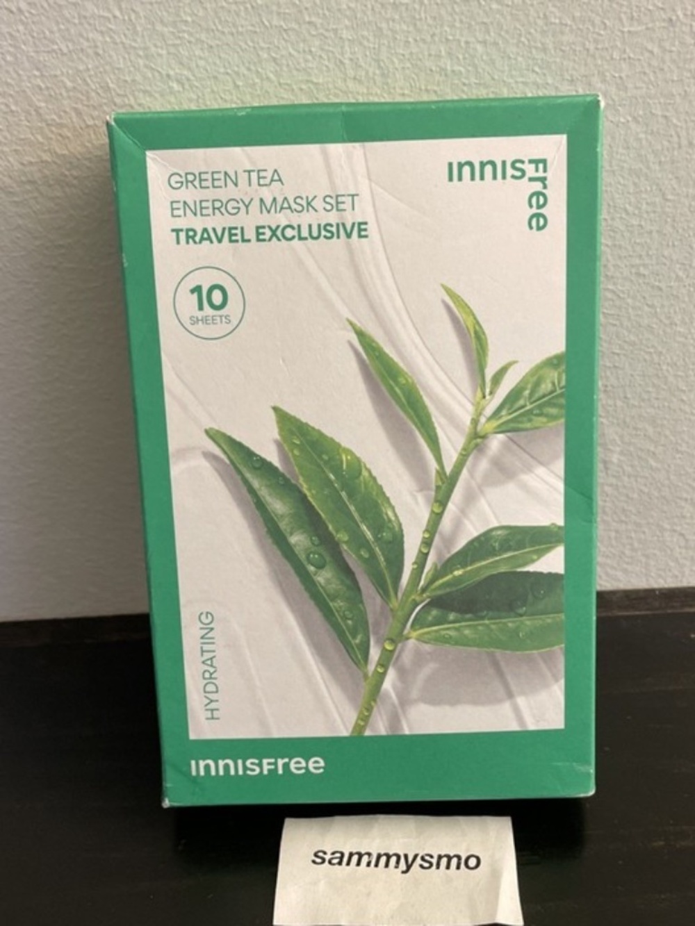 INNISFREE Green Tea Energy Mask Set of 10 sheets, exp 2028